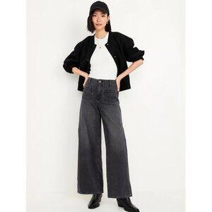 Old Navy High-Waisted Baggy Wide-Leg Trouser Jeans